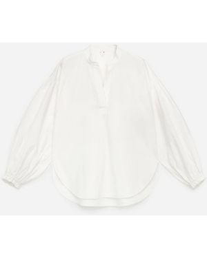 ARKET Volume-Sleeve Blouse - White