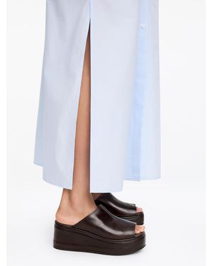 ARKET Leather Flatform Sandals - Black