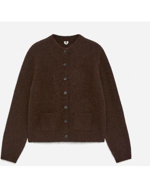 ARKET Alpaca-Wool Blend Cardigan - Brown