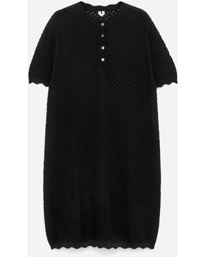 ARKET Open-Knit Dress - Black