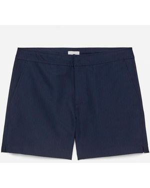 ARKET Seersucker Swim Shorts - Blue