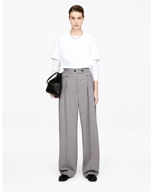 ARKET Relaxed Tailored Trousers - White