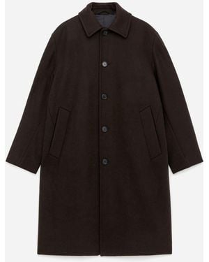 ARKET Doublé Wool-Blend Coat - Black