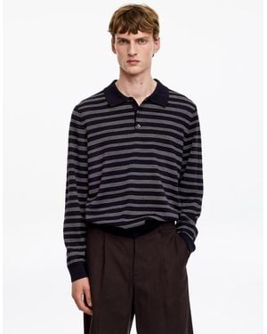 ARKET Merino Polo Jumper - Blue