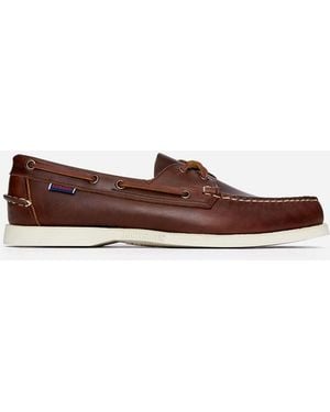ARKET Sebago Portland Waxed Boat Shoe - White