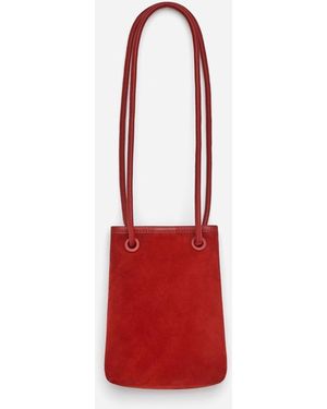 ARKET Split Suede Mini Bag - Red