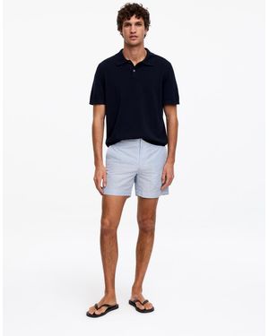 ARKET Seersucker Swim Shorts - Blue