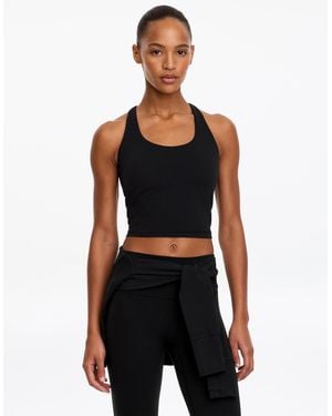 ARKET Soft Cropped Training Tank - Black