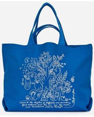ARKET Café Canvas Tote - Blue