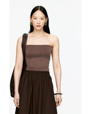 ARKET Cupro Tube Top - Black