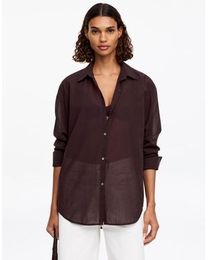 ARKET Relaxed Crêpe Shirt - Purple