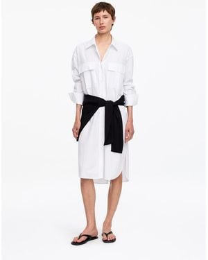 ARKET Cotton Shirt Dress - White