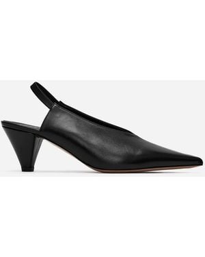 ARKET Slingback-Lederpumps - Schwarz