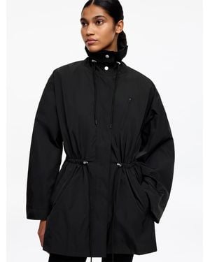 ARKET High-Collar Nylon Jacket - Black
