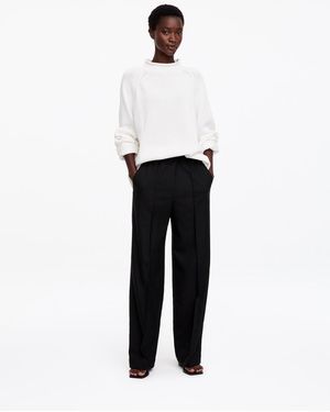 ARKET Elastic Waist Tailored Trousers - Black