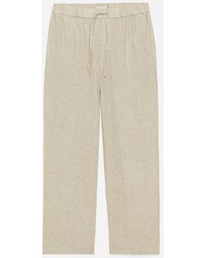 ARKET Relaxed Linen Trousers - Natural