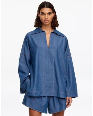 ARKET Pop-Over Sailor Shirt - Blue