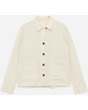 ARKET Linen Overshirt - White
