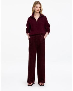 ARKET Wide-Leg Corduroy Trousers - White
