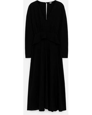 ARKET Tie-Waist Maxi Dress - Black