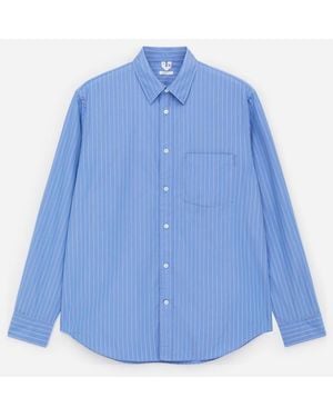 ARKET Relaxed Poplin Shirt - Blue