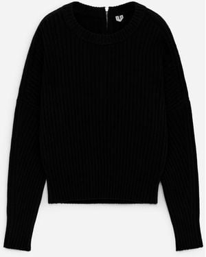 ARKET Wollpullover Mit Reißverschlüssen - Schwarz