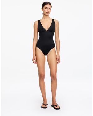 ARKET V-Neck Swimsuit - Black
