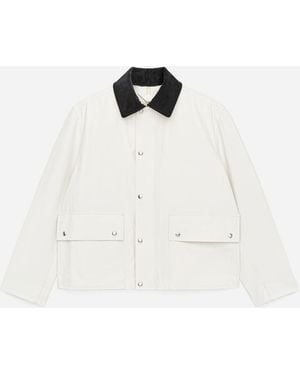 ARKET Waxed Nylon-Cotton Jacket - White