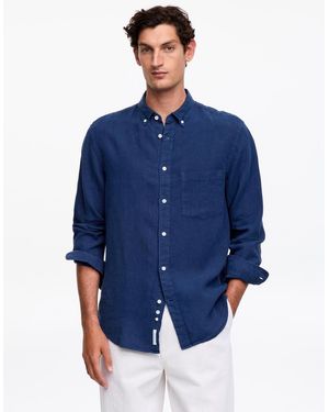 ARKET Relaxed Linen Shirt - Blue