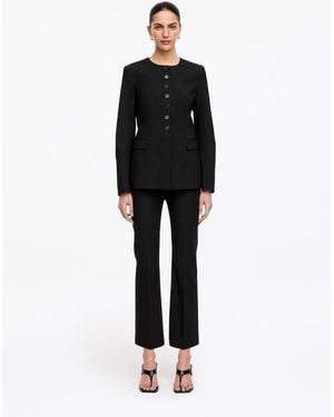 ARKET Linen-Blend Blazer - Black