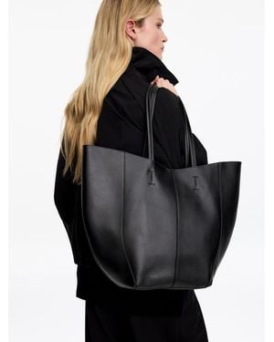ARKET Tragetasche Aus Leder - Schwarz