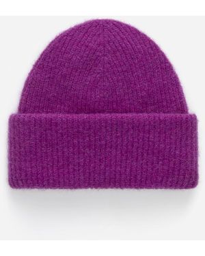 ARKET Alpaca-merino Blend Beanie - Purple