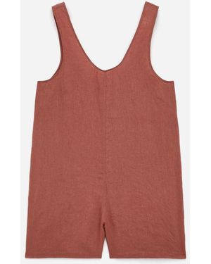 ARKET Playsuit Aus Leinen - Rot