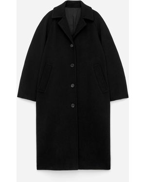 ARKET Oversized Wool-Blend Coat - Black
