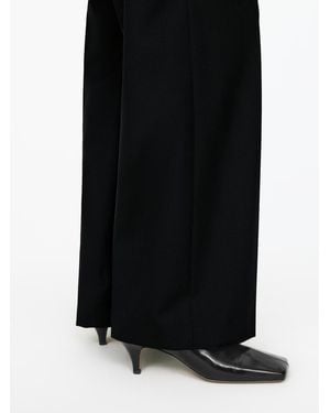 ARKET Glossy Leather Ankle Boots - Black