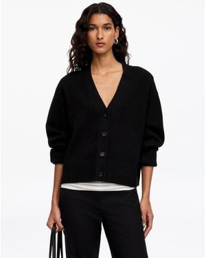 ARKET Strickjacke Aus Kaschmir Mit V-Ausschnitt - Schwarz