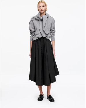 ARKET Wide Cotton Skirt - White