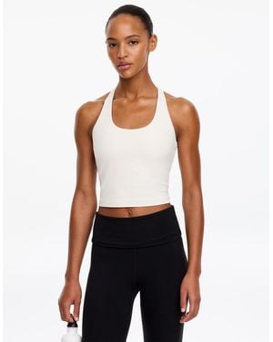 ARKET Weiches, Kurzes Sporttanktop - Weiß