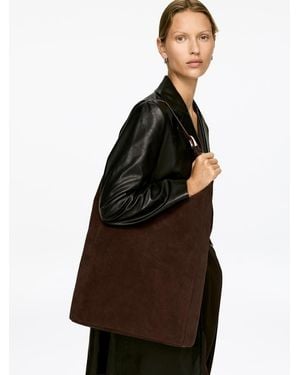 ARKET Split Suede Tote Bag - Brown