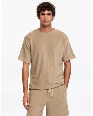 ARKET Cotton Towelling T-Shirt - Natural