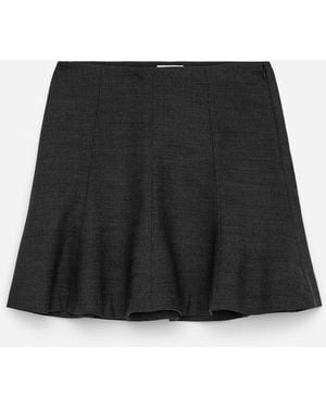 ARKET Wool-blend Sculptural Skirt - Black