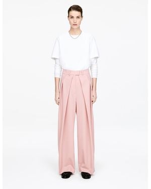 ARKET Draped Pleated Trousers - Pink