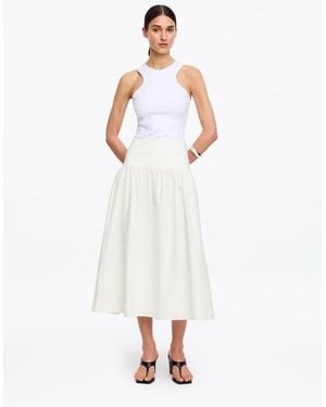 ARKET Seersucker Skirt - White