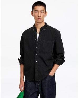 ARKET Regular Denim Shirt - Black