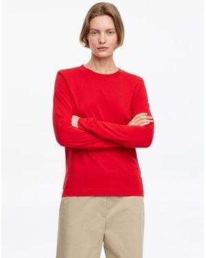 ARKET Signature Long-Sleeve T-Shirt - Red