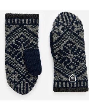 ARKET Hestra Nordic Wool Mittens - Black