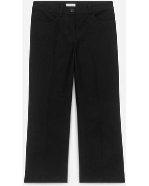 ARKET Press-Crease Cotton Trousers - Black