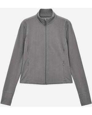 ARKET Weiche Trainingsjacke Mit Reißverschluss - Grau