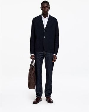 ARKET Boiled Wool Blazer - Blue