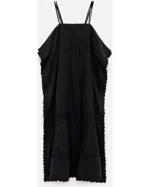 ARKET Embroidered Strap Dress - Black